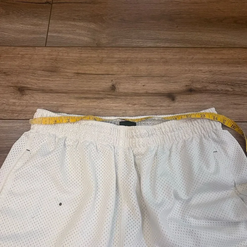 Vintage Jordan 20th Anniversary White Blue Mesh Baggy Basketball Shorts Men's M